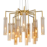 Люстра со стеклянными цилиндрическими плафонами Luminous Cylinders Amber варинант исполнения - 1 | Loft Concept в Уфе