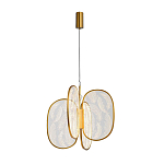 Люстра с гравировкой на акриловых плафонах Gravyura Bronze D 50 см варинант исполнения - 2 | Loft Concept в Уфе