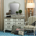 Комод бежевый в стиле Прованс Montmartre Provence Beige Wide варинант исполнения - 3 | Loft Concept в Уфе