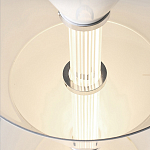 Подвесной светильник светодиодный в виде ряда белых металлических конусов  Herringbone варинант исполнения - 8 | Loft Concept в Уфе