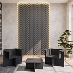 Гипсовая 3D Панель LOVE SPRUCE варинант исполнения - 1 | Loft Concept в Уфе