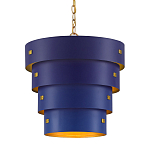 Подвесной светильник фигурный синий из 4-х широких колец Alternating Rings варинант исполнения - 1 | Loft Concept в Уфе