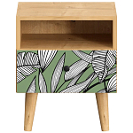 Прикроватная тумба с изображением на ящике Elise Nightstand варинант исполнения - 18 | Loft Concept в Уфе