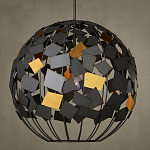 Люстра в форме сферы с декором из металлических квадратов Path to the Stars варинант исполнения - 3 | Loft Concept в Уфе