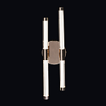 Бра с круглым основанием золотого цвета и двумя вертикальными плафонами Hex Scaffold варинант исполнения - 2 | Loft Concept в Уфе