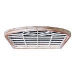 Зеркало-окно настенное в венецианском стиле с деревянной рамой бежевого цвета Venetian Smooth варинант исполнения - 3 | Loft Concept в Уфе