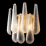 Бра с подвесками из рифленного стекла в форме капель Textured Glass варинант исполнения - 1 | Loft Concept в Уфе