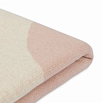 Плед из хлопка бежевого цвета с абстрактным принтом Elysian Flow Peach варинант исполнения - 4 | Loft Concept в Уфе