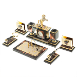 Настольный письменный набор из яшмы и долерита с декором в виде коня Manager Organizer варинант исполнения - 3 | Loft Concept в Уфе