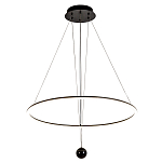 Светодиодная люстра Black LED Circle and Ball Lamp варинант исполнения - 2 | Loft Concept в Уфе