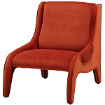 Дизайнерское кресло оранжевое в мягкой велюровой обивке Granger Armchair Orange варинант исполнения - 1 | Loft Concept в Уфе