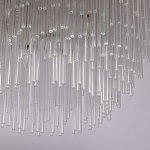 Люстра круглая с прозрачными стеклянными трубками Nembus варинант исполнения - 6 | Loft Concept в Уфе