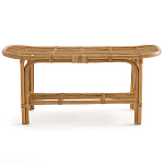 Скамья из ротанга с подушкой Manlio Rattan Bench варинант исполнения - 5 | Loft Concept в Уфе