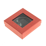 Зеркало карманное двухстороннее круглое из натурального камня Серафинит в подарочной упаковке Silver Stone Mirrors варинант исполнения - 4 | Loft Concept в Уфе