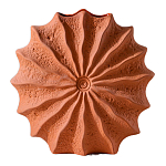 Ваза керамическая в виде круглой терракотовой морской раковины Galapagos варинант исполнения - 1 | Loft Concept в Уфе