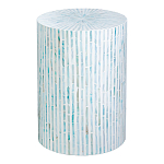 Столик с инкрустацией с перламутровым узором Dominic Blue варинант исполнения - 1 | Loft Concept в Уфе