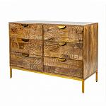 Комод с выдвижными ящиками и фактурным фасадом Termite варинант исполнения - 3 | Loft Concept в Уфе