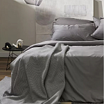 Плед из шерсти мериноса серого цвета 130×180 см Gray Waves варинант исполнения - 7 | Loft Concept в Уфе