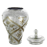 Ваза из стекла с крышкой и декоративными узорами Chinoiserie Ceramics варинант исполнения - 1 | Loft Concept в Уфе