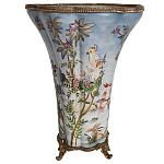 Фарфоровая ваза с изображением попугаев Eden Garden варинант исполнения - 2 | Loft Concept в Уфе