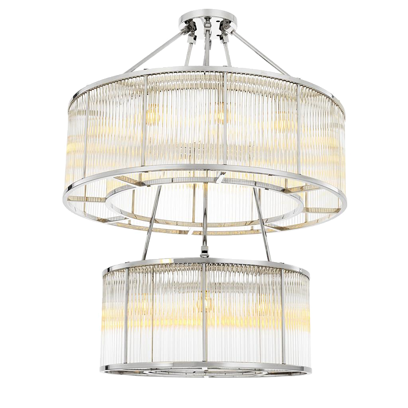 Люстра Chandelier Bernardi Nickel Никель Прозрачный в Уфе | Loft Concept 