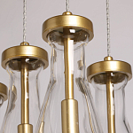 Люстра с 9-ю прозрачными стеклянными плафонами в форме капли Lucid Rain  варинант исполнения - 8 | Loft Concept в Уфе