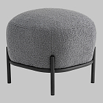 Пуф Стоун букле Fluffy темно-серый варинант исполнения - 1 | Loft Concept в Уфе
