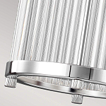 Подвесной светильник цвета хром с рифленым стеклянным цилиндрическим плафоном в современном стиле Feiss варинант исполнения - 6 | Loft Concept в Уфе