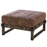 Пуф Duncan винтажная коричневая кожа  варинант исполнения - 2 | Loft Concept в Уфе