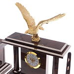 Настольный письменный набор из природного камня обсидиана с декором в виде орла Golden Eagle варинант исполнения - 2 | Loft Concept в Уфе