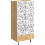 Шкаф с принтом Floral notes варинант исполнения - 1 | Loft Concept в Уфе