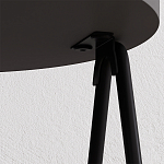 Стол приставной с 2-мя круглыми столешницами цвета антрацит ESSEL SIDE TABLE ANTHRACITE варинант исполнения - 1 | Loft Concept в Уфе