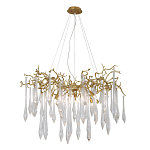 Люстра подвесная с прозрачными подвесками в форме капель Droplet Chandelier варинант исполнения - 3 | Loft Concept в Уфе