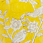 Настольная лампа желтая с изображением белых птиц Flight Among Acacia варинант исполнения - 6 | Loft Concept в Уфе