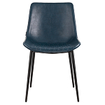 Стул с обивкой из экокожи темно-синего цвета RHOMBUSES UPHOLSTERY варинант исполнения - 2 | Loft Concept в Уфе