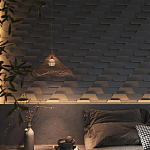 Гипсовая 3D Панель FIN варинант исполнения - 1 | Loft Concept в Уфе