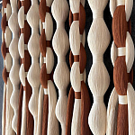 Дизайнерский Декор на стену с кисточками из хлопковых нитей wall panel Thread brushes варинант исполнения - 2 | Loft Concept в Уфе