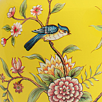 Настольная лампа желтая с изображением птиц Slip Away варинант исполнения - 6 | Loft Concept в Уфе