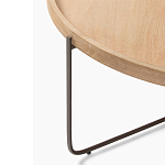 Журнальный стол с круглой деревянной столешницей Urban Style Space варинант исполнения - 1 | Loft Concept в Уфе