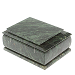 Шкатулка с зеркалом из натурального камня змеевик Stone Casket варинант исполнения - 5 | Loft Concept в Уфе