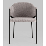 Стул Brace букле серый варинант исполнения - 4 | Loft Concept в Уфе