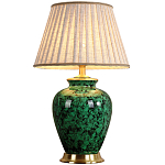 Настольная лампа с абажуром Beige Green Malachite Lampshade варинант исполнения - 1 | Loft Concept в Уфе