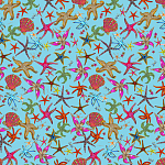 Stiletto Sideboard Blue nautical print варинант исполнения - 1 | Loft Concept в Уфе