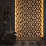 Гипсовая 3D панель с принтографией PM-46 варинант исполнения - 2 | Loft Concept в Уфе