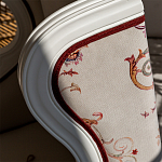 Кресло из массива бука бежевое с растительным орнаментом Raffael Beige Floral Armchair варинант исполнения - 4 | Loft Concept в Уфе