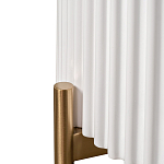 Тумбочка белая круглая с мраморной столешницей Thoroughbass варинант исполнения - 3 | Loft Concept в Уфе