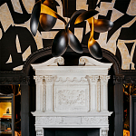 Обои ручная роспись в стиле Арт-деко Symphony Original colourway on Flint silk dupion варинант исполнения - 5 | Loft Concept в Уфе