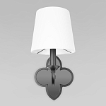 Бра с белым текстильным абажуром и фигурным основанием с зеркальной вставкой Vitorino варинант исполнения - 12 | Loft Concept в Уфе