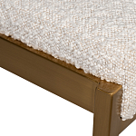 Стул барный букле бежевый с каркасом цвета матовое золото Tactility варинант исполнения - 3 | Loft Concept в Уфе