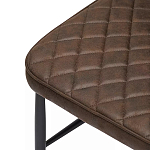 Стул с темно-коричневой обивкой из экокожи Benderson варинант исполнения - 6 | Loft Concept в Уфе